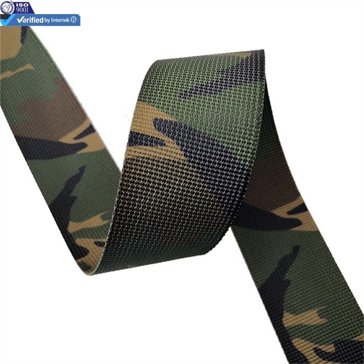 patterned polyester webbing